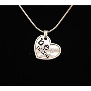 Brighton Be Mine Hugs And Kisses Reversible Pendant Necklace Heart Signed BinN